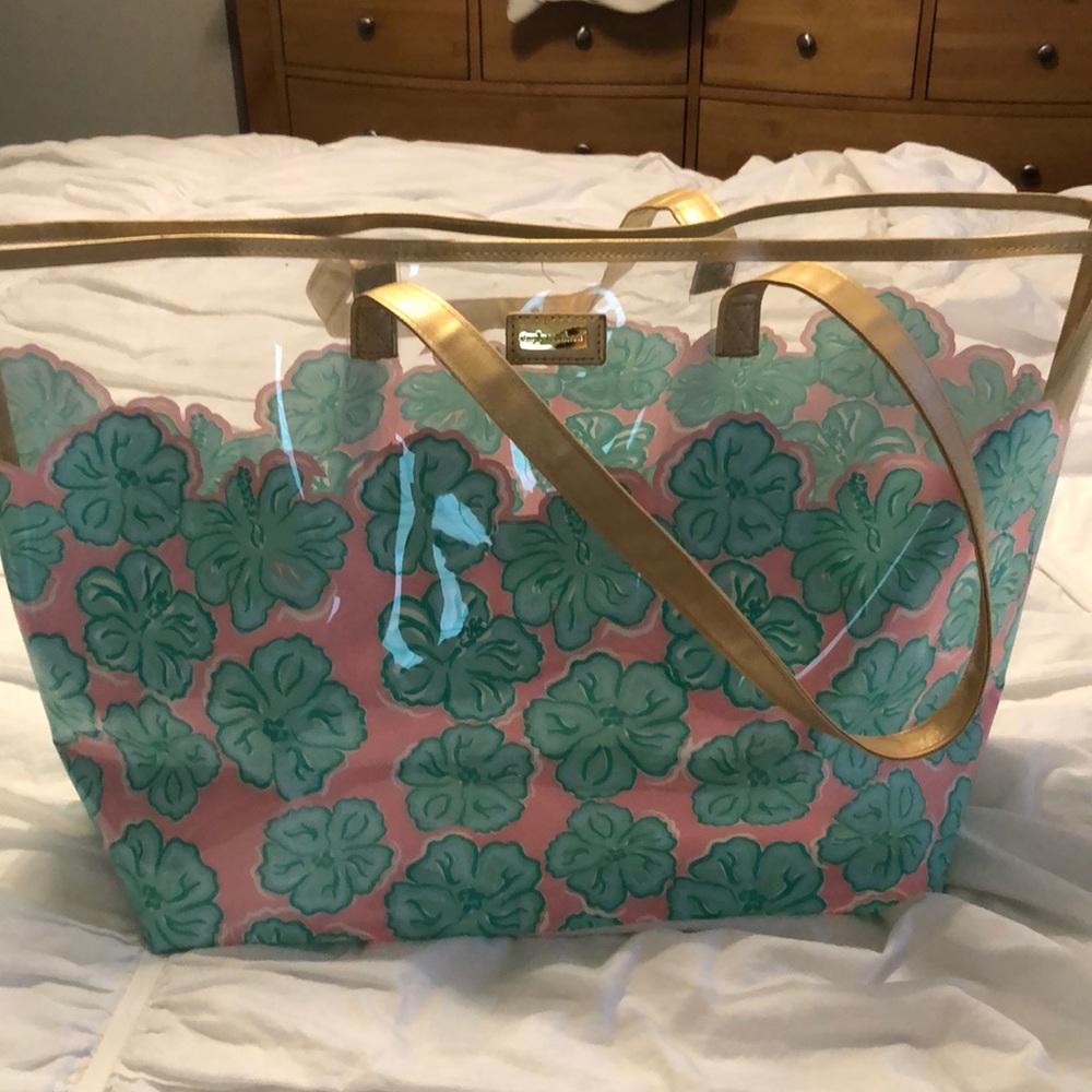 Simply Southern plastic beach bag!